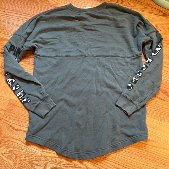 Victoria’s Secret PINK tribal sleeve logo pullover size XS - Picture 2 of 4